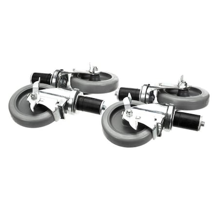 Ayr King Caster Set - (4) Locking 5 Dia B241